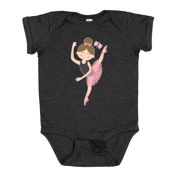 Inktastic Ballet Dancer for Little Girls Girls Baby Bodysuit