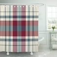 thumbnail image 1 of BSDHOME Rideau de Douche Motif Tartan à Carreaux Rouges Vintage Rustique Madras 60x72 Pouces, 1 of 1