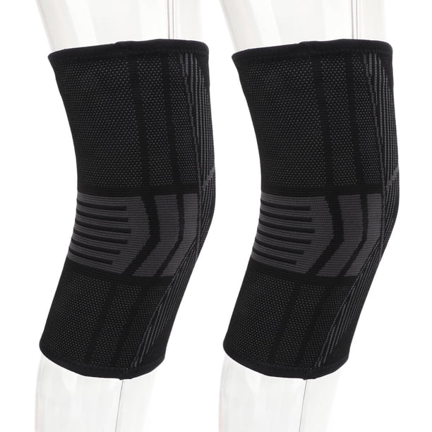 Un par de Rodilleras Soporte de Punto de Nailon Negro Transpirable Rodillera Elástica para Deportes de Fitness ANGGREK Otros