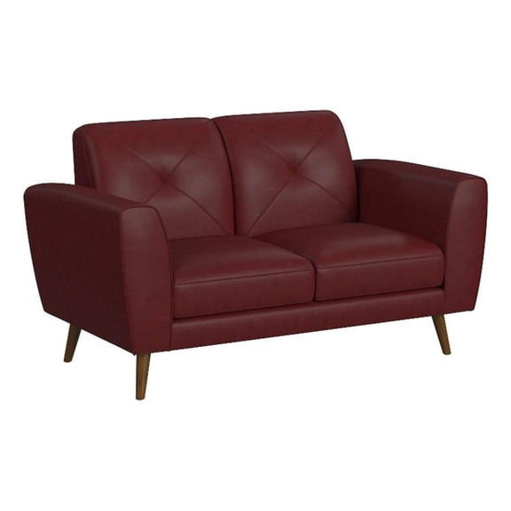 Picket House Furnishings Symphony Loveseat in Ling Dian Red