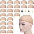 thumbnail image 1 of Bonnet de Perruque en Filet en Nylon Naturel (24PCS - Beige), 1 of 5