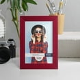 thumbnail image 6 of Bold Burgundy Solid Wood Picture Frame, 5 x 7, 6 of 8