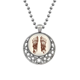 thumbnail image 1 of Cuerpo humano pie de hueso sketch Collares Colgante Retro Moon Stars Jewelry Unbranded M, 1 of 3