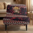 thumbnail image 2 of HELLHERO Highland Cow Sunflower Crown Wear Resistant Elastic Bottom Armless Chair Slipcover Dustproof Armless Accent Chair Soft Cover for Armless Couch, 2 of 8