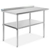 Gridmann NSF Stainless Steel Commercial Kitchen Prep & Work Table with Backsplash 48-Inch x 24-Inch