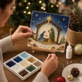 thumbnail image 2 of Christmas Sea Glass Art Kit for Adults & Beginners (Nativity Scene) DIY Mosaic Craft Kit, Holiday Handmade Artwork Set, Santa Christmas Decor & Creative Craft Gift, 2 of 7