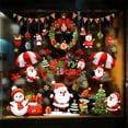 thumbnail image 4 of Xihbxyly Pegatina de Muñeco de Nieve Navideño, Decoración Festiva para Ventanas de Cristal, Diseño Electrostático Reutilizable, Aplicación Versátil para El Hogar y La Oficina, Ideal para Fiestas, 1 J, 4 of 7