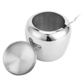 thumbnail image 1 of Sugar Bowl, Easy Cleaning Sturdy 304 Stainless Steel Kitchen Sugar Bowl, Unbreakable For Cafe Home, 1 of 8