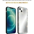 thumbnail image 5 of for iPhone 13 Mirror Case for Women with Bling Rhinestone, Stick on Mirror for Phone Case,Mirror Phone Cover That Can Be Used for Outdoor Makeup for Girl(Glitter Diamond Mirror), 5 of 16