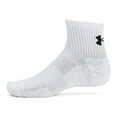 thumbnail image 2 of Under Armour 6-Pack Training Cotton Quarter Socks Color: Black Size: MEDIUM, 2 of 4