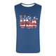 thumbnail image 4 of Camiseta sin mangas de cuello redondo para hombre, ropa de ocio, fitness, para el hogar, pijamas, camiseta con estampado de moda a color, blusa deportiva de poliéster para hombre, 4 of 5