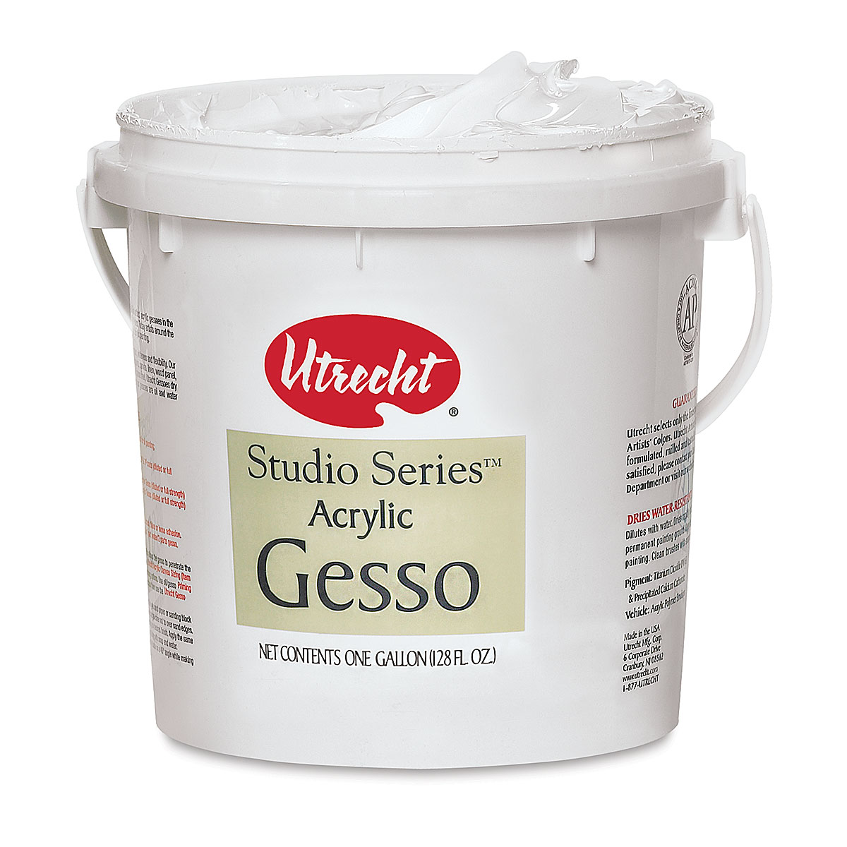 Utrecht Studio Series Acrylic Gesso Light Bodied, White, Pint