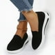 thumbnail image 2 of Zapatillas De Deporte De Moda Zapatillas de deporte informales y cómodas para mujer, de malla sólida, ligeras (negro 38), 2 of 6
