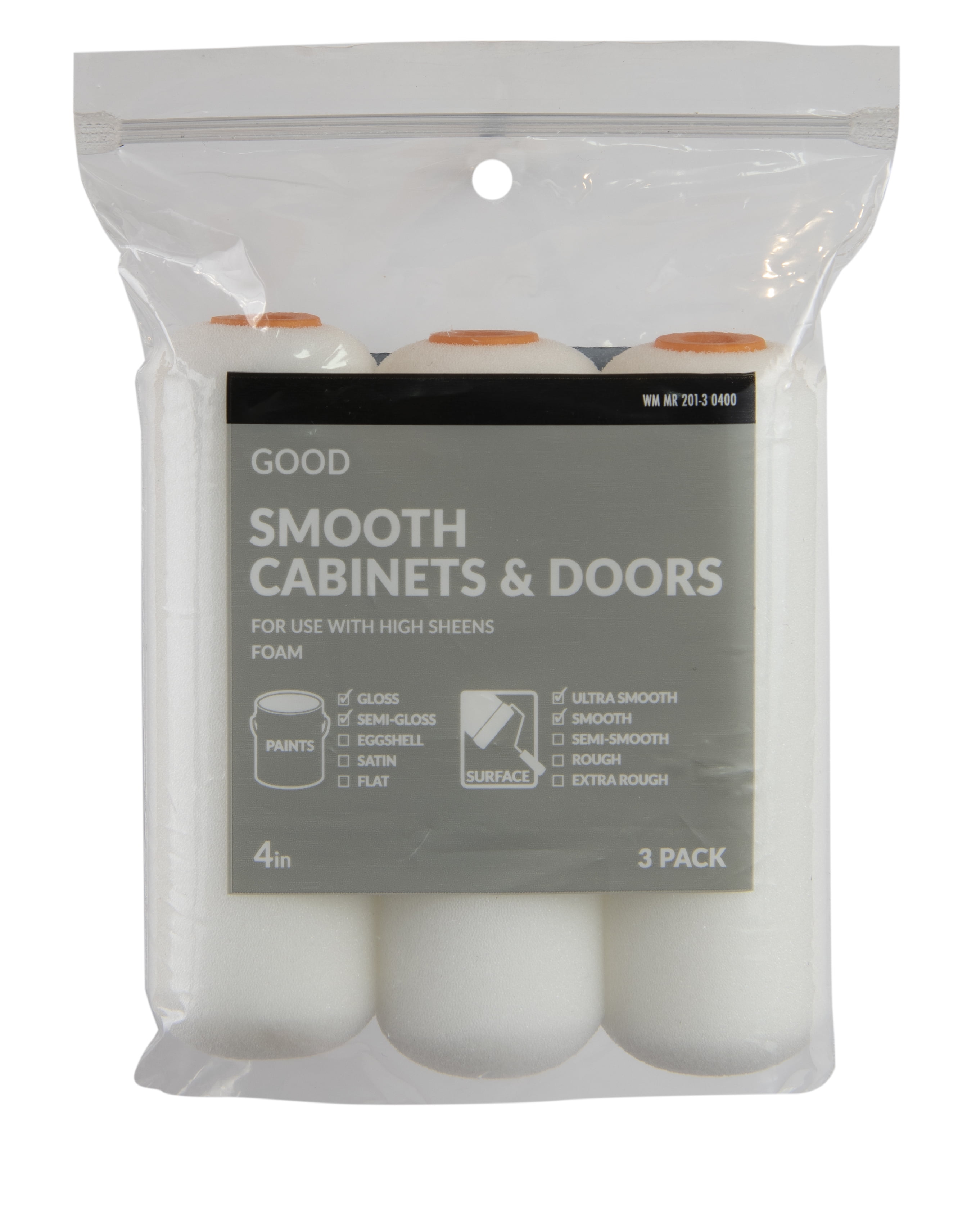 Linzer Good 4" Foam Mini Roller-3 Pack