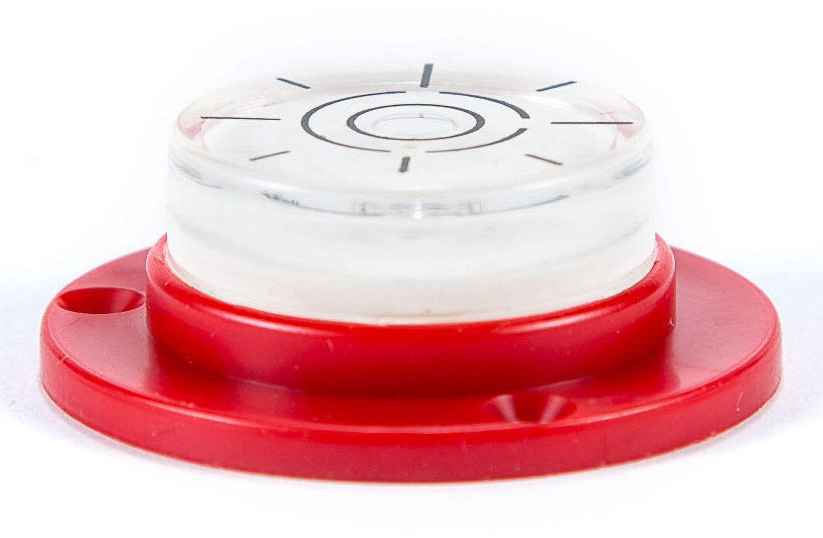 Swanson SL0002 Red Round Surface Level with Spirit Bubble and Fastening Holes (Assembled 2 inches) - image 2 of 6