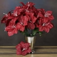 thumbnail image 4 of Efavormart 60 Easter Artificial Lilies for DIY Wedding Bouquets Centerpieces Arrangements Party Home Wholesale Supplies - Burgundy, 4 of 9