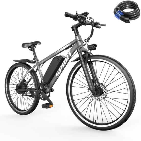 ASKGO 1500W Peak Electric Bike for Adults, 750W Rated Motor,25 MPH Pedal-Assist,48V/10Ah, 26" Tire E-Mountain Bike,UL2849