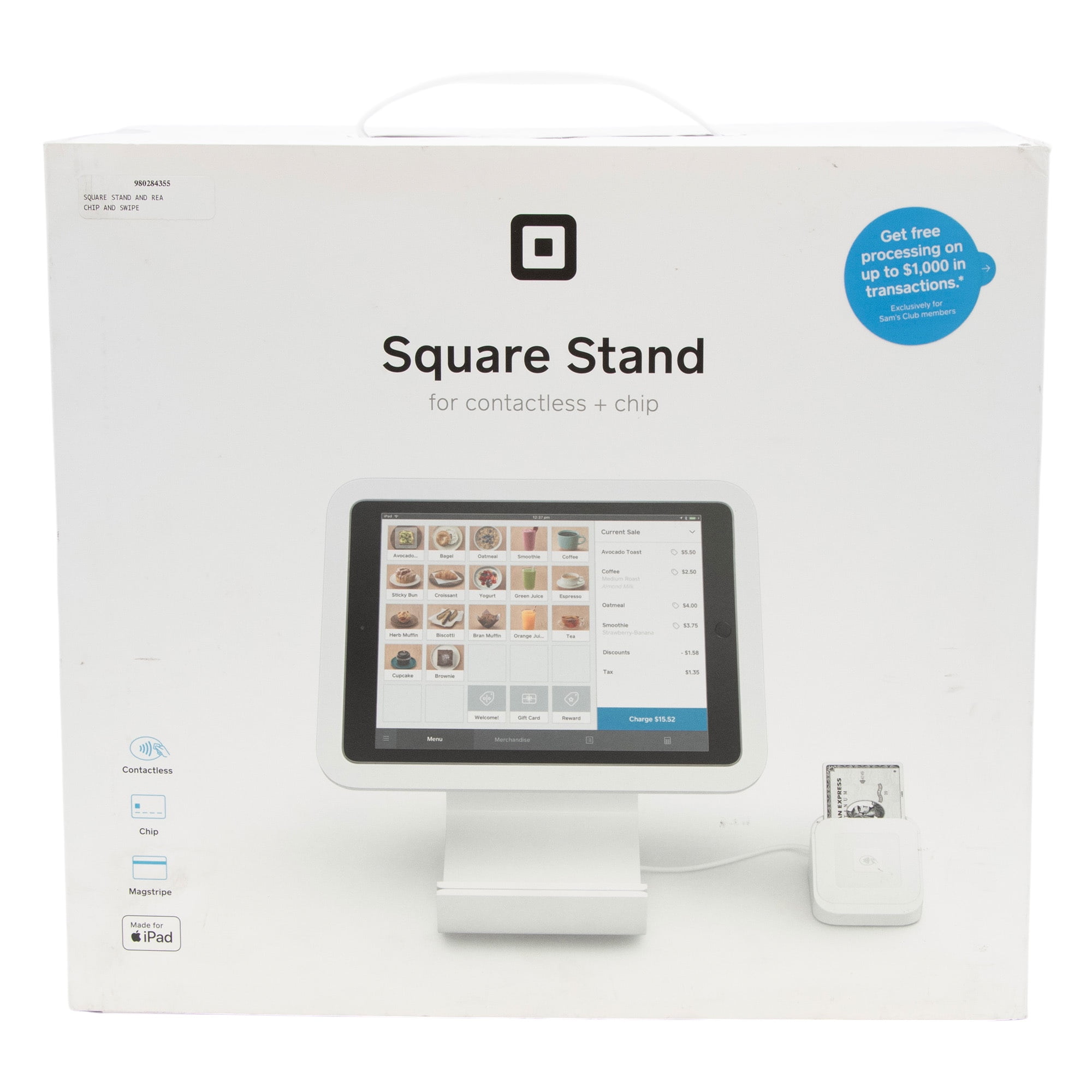 Square Stand for iPad with Contactless and Chip Reader - Walmart