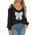 thumbnail image 1 of TINZ Sweater Dress Long Sleeve Oversized Tunic With Exquisite Embroidery And Panel Design Warm Winter Knit Vest Dress Long Pullover Sweater Belted Long Dress, 1 of 6