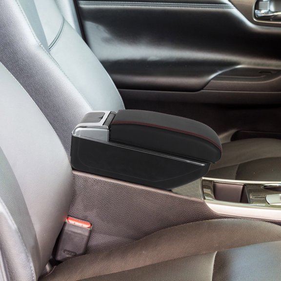 Milisten Auto Armrest Cushion Black Car Armrest Pad with Easy Tool Free Installation