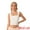 White, variant on DARING DIVA Women's Square Neck Ribbed Slim Fit Tank Top w Built-In Bra M Light Brown