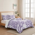 thumbnail image 5 of Quilts Twin XL Size, Purple Coral Coastal Soft Comforter Bedding Set for Bed, Summer Beach Nautical Ocean Lightweight Quilted Bedspread with Pillow Cover(2 Pieces) for All Season, 68x98 Inch, 5 of 9