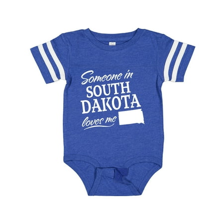 

Inktastic Someone in South Dakota Loves Me Gift Baby Boy or Baby Girl Bodysuit