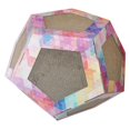 thumbnail image 1 of Pet Life CTS2RB Octagon Pet Cat Scratcher Toy & House, Pink Pattern - One Size, 1 of 1