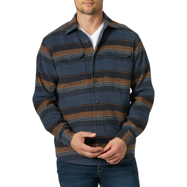 Wrangler men's fleece shirts new arrivals