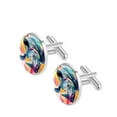 thumbnail image 2 of Rhino Men's Cufflinks for Dress Shirts Made of Stainless Steel for Business and Formal Events, 2 of 6