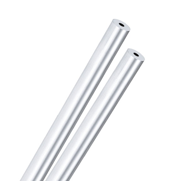 Uxcell 2-Pack 6063 Aluminum Round Tube, 5mmx16mm(IDxOD) 300mm Length Straight Tubing