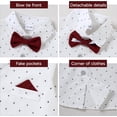thumbnail image 3 of ZOEREA Baby Boy Clothes Suits, Toddler Boy Short Sleeves Shirt+ Suspender Pants Outfit Sets Gentleman Wedding Suit 1-5 Years, 3 of 12