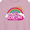 thumbnail image 3 of Barbie the Movie - Barbie Logo Rainbow - Women's Racerback Tank Top, 3 of 5