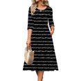 thumbnail image 2 of CIENVNSTG Women's Fashion A-Line Summer Dress - Casual Flowy Dress for Everyday Wear, 2 of 5