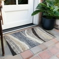 thumbnail image 6 of Addison Rugs Chantille Indoor/Outdoor Transitional Swirls Blue Washable Rectangle Rug, 1'8" x 2'6", 6 of 6