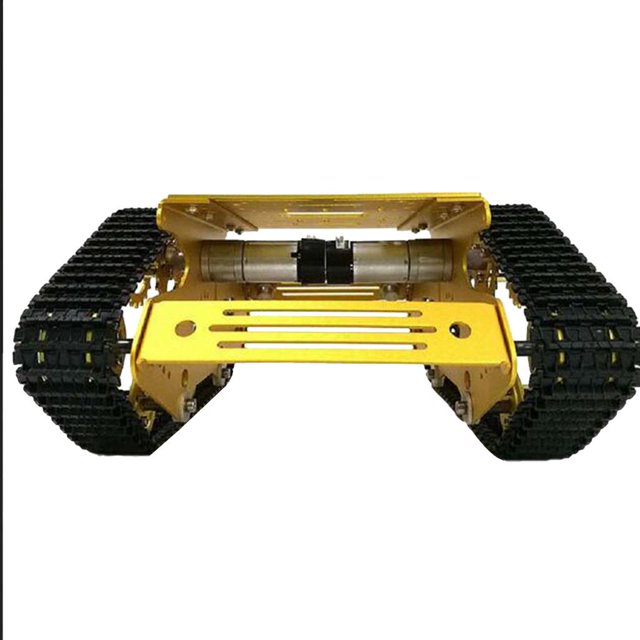 1 Piezas de Chasis Robótico de Vehículos con Motor 12v sin Ruedas Codificadas Motor, Motor Potencia, Ruedas Codificadas Motor 12V con motor potencia Soledad Chasis del tanque robot