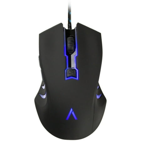 AZiO GM2400 LED Backlit USB Optical Gaming Mouse, Black