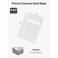thumbnail image 6 of 8" x 12" Vacuum Food Sealer Storage Saver Freezer Bags 4 Mil Embossed Bags Quart-Sized for Food Meat Saver and All Tabletop Vacuum Sealer Machines(600 Bags), 6 of 6