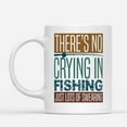 thumbnail image 2 of Custom Mugs There's No Crying in Fishing Hookers Hobby Fisherman Funny Mens Gifts Santa Christmas Presents Ceramic Coffee 11oz 15oz Mug, 2 of 7