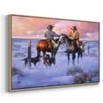 thumbnail image 4 of Sharin' Christmas with the Neighbors - Framed Gallery Wrapped Holiday Canvas - 25 x 37 - Natural Wood Frame, 4 of 9
