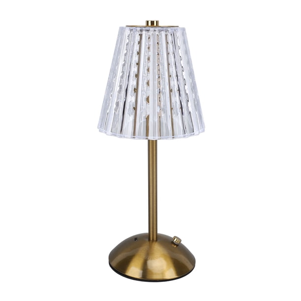 Lámpara de Mesa LED, Lámpara de Mesa Acrílica Recargable de Hierro Recargable de Hierro Recargable Por la Barra para Barra