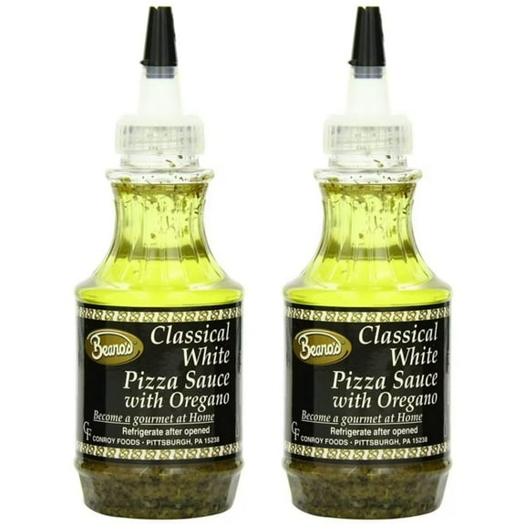 Beano's Classical White Pizza Sauce With Oregano 8oz (Pack of 2)