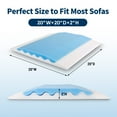 thumbnail image 6 of Double Layer Sofa Cushion Couch Support for Sagging Cushions Set of 3, 6 of 8