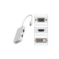 thumbnail image 3 of DM-HI17 3-in-1 Mini DisplayPort (Mini DP) Thunderbolt to HDMI / VGA / DVI Adapter Cable Converter Full HD 1080p for Apple Mac Book MacBook Pro MacBook Air Mac mini(Black), 3 of 10