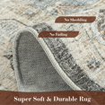 thumbnail image 4 of -Runner Rug X Rugs for Living Room- Machine Washable Rug-Soft Living Room Rug-Vintage Non Slip Carpet-Rugs for Bedrooms Dining Office, 4 of 7