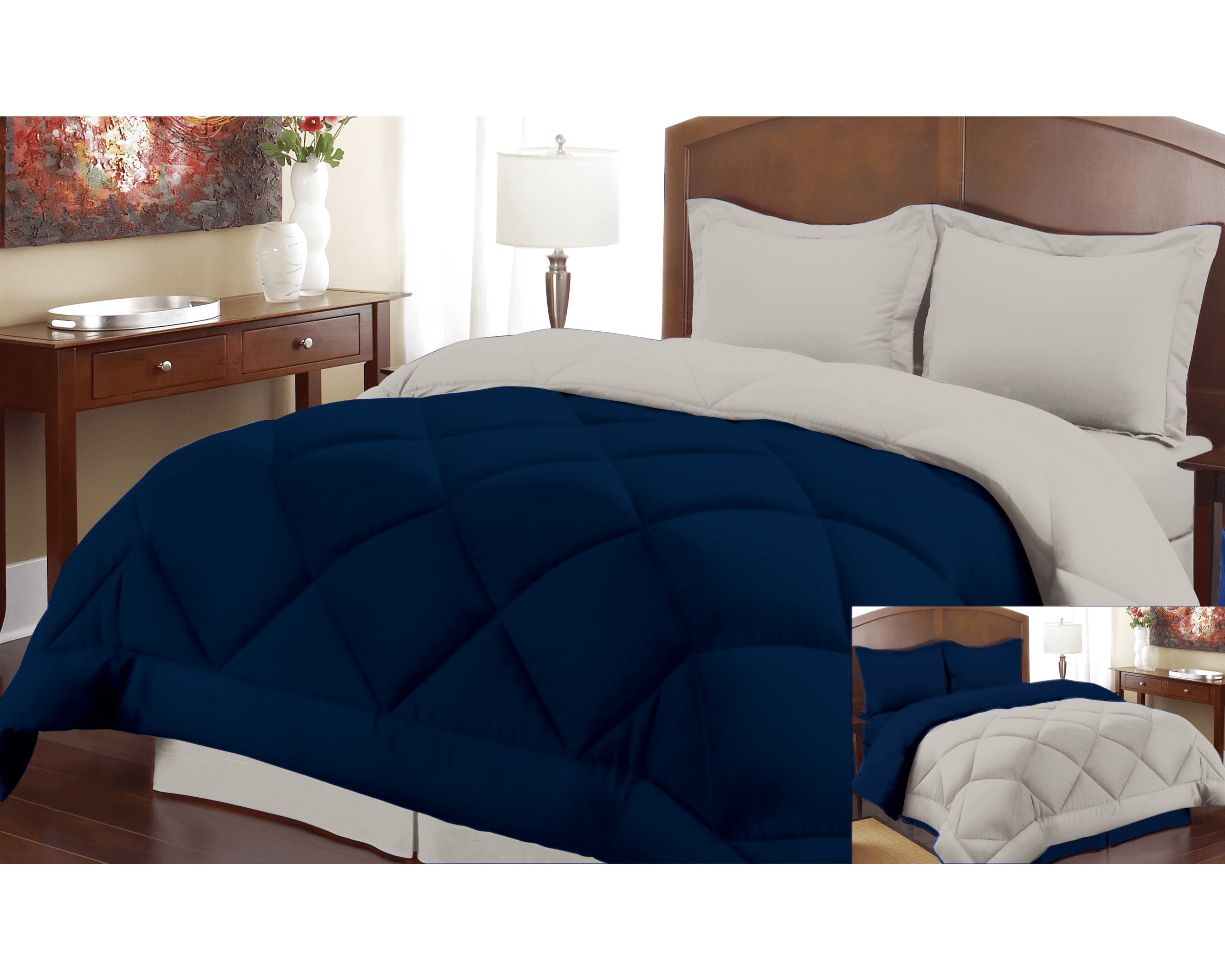 Peach Skin Reversible Comforter Sets