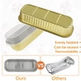 thumbnail image 4 of 50 Pack Mini Loaf Pans with Lids and Spoons, 6.8oz Disposable Aluminum Foil Mini Cake Pans and Baking Tins with Sealing Stickers, Individual Dessert Container Cups for Parties and Gifts, 4 of 8