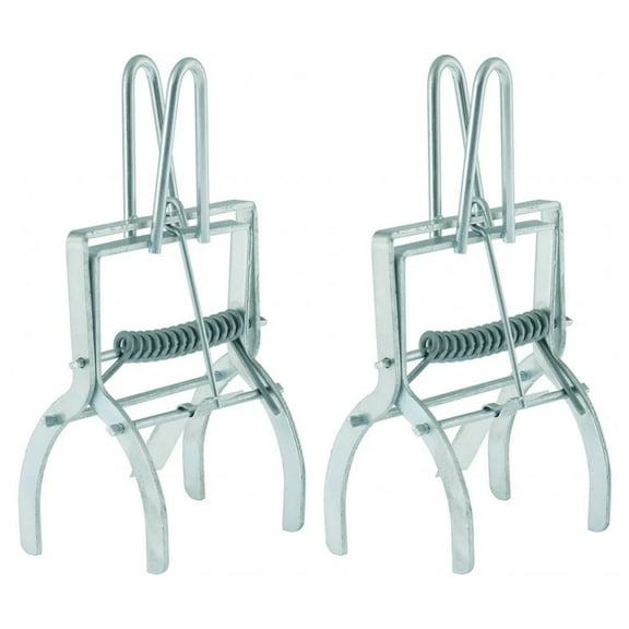 2031 2 Pack Mole Traps That Kill Best,Mole Trap Easy to Set,Galvanized Steel Gopher Traps for Lawns,Reusable Quick Capture Gopher Hawk Vole Trap Outdoor Use