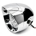 thumbnail image 2 of Krator 7" Chromé Phare de Moto avec Montage Latéral Feu de Route Haut / Lo Faisceau Compatible avec Yamaha Stratoliner Midnight Deluxe, 2 of 5