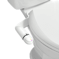 Mainstays Dual Nozzles Bidet Attachment with Self Cleaning in White